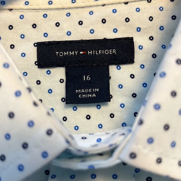 Tommy Hilfiger button Up shirt size boy 16 - Picture 5 of 6